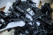 Descarte de telefone analógico 