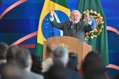 Presidente Lula durante o Prêmio MEC 