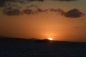 Pôr do sol na praia de Iracema 