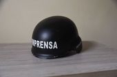 Capacete proteção identificação imprensa 