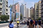 Movimento no Minhocão em SP 