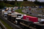 Trânsito intenso Rodoanel Trecho Oeste 