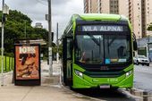 Ônibus elétrico na Mooca 