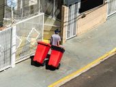 Lixo coletado em condomínio 