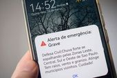 Defesa Civil de SP alerta no celular 