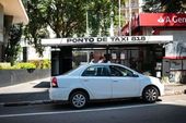 Ponto de taxi em São Paulo 