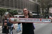 Manifestação contra o zoosadismo de gatos 