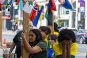 Torcedores brasileiros em Toronto 