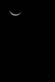 Começo da noite em SP Lua e Vênus 