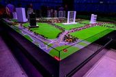 Parque Una maquete evento obras futuras 