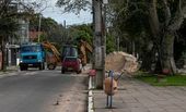 Barreira provisória contra enchentes 