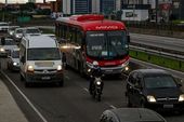 Movimento marginal Dutra congestionamento 