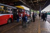 Terminal de ônibus com passe livre 
